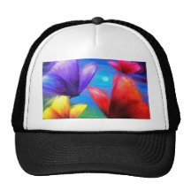 Butterfly Art Painting - Multi Mesh Hats
