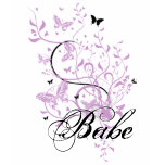 Butterfly Babe (purple) t-shirts