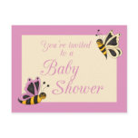 Butterfly Baby Shower Invitation Postcard