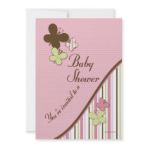Butterfly Baby Shower Invitation Template