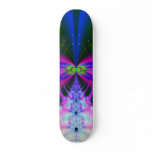 "Butterfly Beam" Fractal Art Custom Skateboard