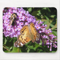 Butterfly & Bee ~ mousepad