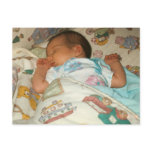 Butterfly birth announcement photo postcard
