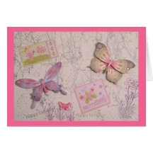Butterfly Birthday Greeting Card
