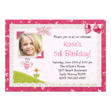 Butterfly Birthday Party Invitation