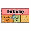 Butterfly Birthday Wishes photo sculptures