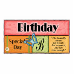 Butterfly Birthday Wishes photo sculptures