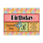 Butterfly Birthday Wishes postcards