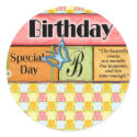 Butterfly Birthday Wishes stickers