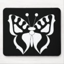 Butterfly Black/White mousepads