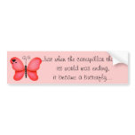 Butterfly Bumper Sticker bumper stickers