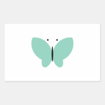 Butterfly Butterflies Insect Bug Lepidoptera Cute Rectangle Sticker