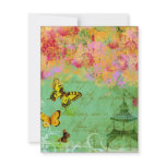 Butterfly, Butterfly Collage Art Invitations