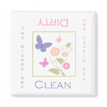 Butterfly Clean or Dirty DIshwasher Magnet