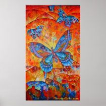Butterfly Composition Canvas Print