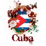Butterfly Cuba t-shirts