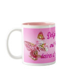 Butterfly Delight Mug in Pink