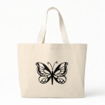 butterfly design canvas bag