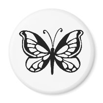 butterfly design refrigerator magnets