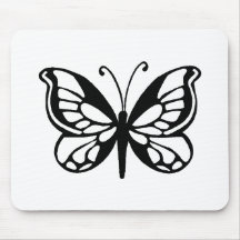 butterfly design mouse pad