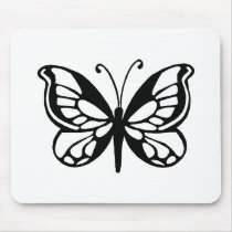 butterfly design mouse pad