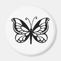 butterfly design refrigerator magnets