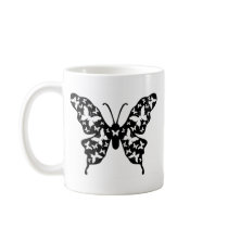 Butterfly Designer Ornamental Art Coffee Mug