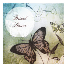 Butterfly Dream Bridal Shower Invite