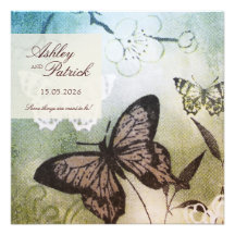 Butterfly Dream Wedding Personalised Invites
