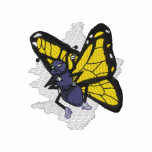 Butterfly embroidered shirts