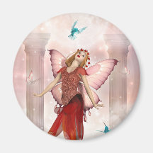 Butterfly Faeiry and Hummingbirds Magnets