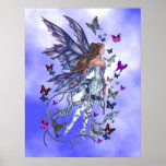 Butterfly Fairy in Lavender posters
