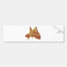 butterfly fascination 3d bumper stickers