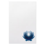 Butterfly Feathers blue Customized Stationery