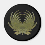 Butterfly Feathers gold Fridge Magnets