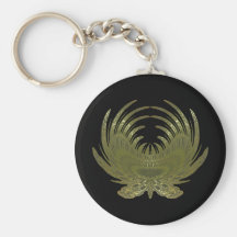 Butterfly Feathers gold Key Chains