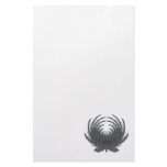 Butterfly Feathers grey Customized Stationery