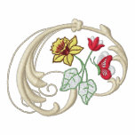 Butterfly floral embroidered women's t-shirt embroidered shirts