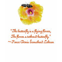 Butterfly Flower Cross stitch with quote t-shirts