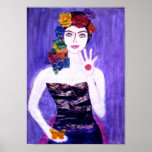 BUTTERFLY FLOWER GODDESS  POSTER posters