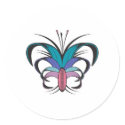 Butterfly Flower Tattoo Design stickers