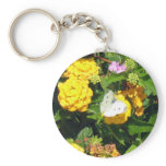 Butterfly & Flowers Key Chain