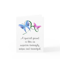 Butterfly Friendship Notecard