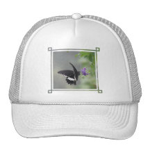 Butterfly Garden Baseball Cap Mesh Hat