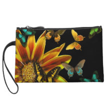 Butterfly Gardens Wristlet Purse