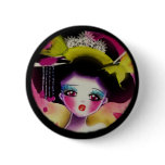 Butterfly geisha buttons