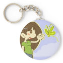 Butterfly Girl keychains