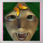 Butterfly Girl Poster