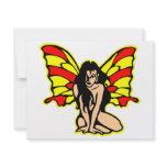 Butterfly Girl Tattoo invitations