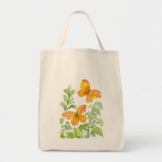 Butterfly Grocery Tote Bag